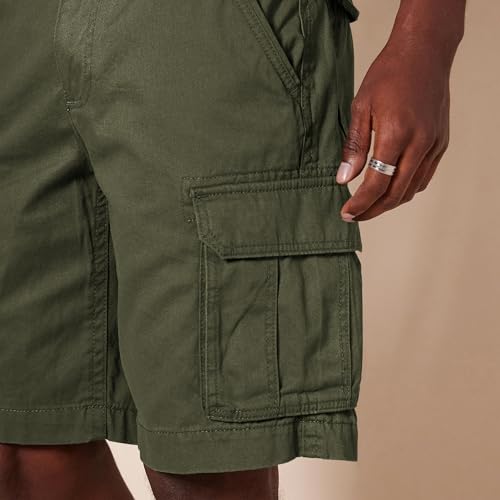 Thumbnail 4 de Amazon Essentials Men's Classic Fit 10" Cargo Shorts with Pockets (Dark Olive, 40W)
