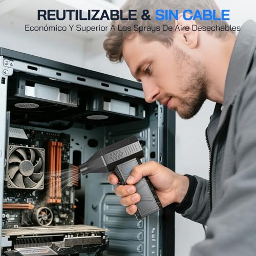 Thumbnail 8 de WOLFANG WE01: Soplador de aire eléctrico inalámbrico de 110000 rpm para PC y coche
