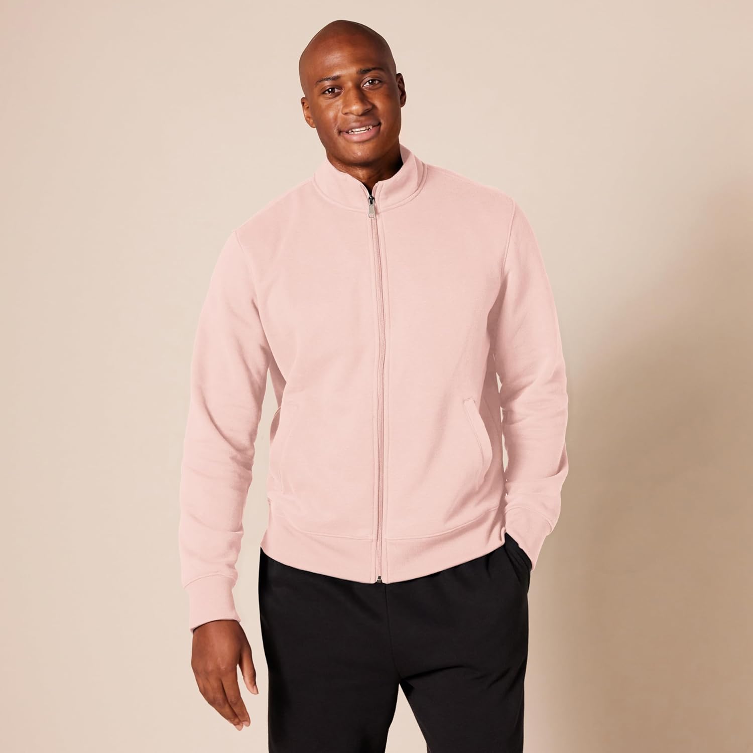 Thumbnail 4 de Amazon Essentials men’s fleece zip-up mock neck sweatshirt (mid-weight, regular fit)