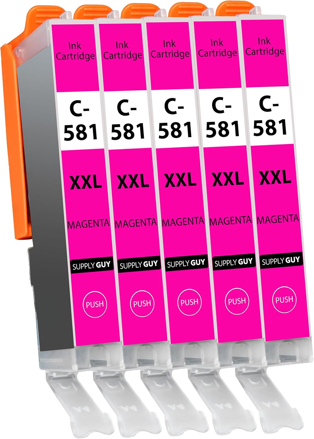 Detalle de Supply Guy 581XXL Magenta Ink Cartridges Multipack for Canon CLI-581 XXL (5 x 12.5ml)