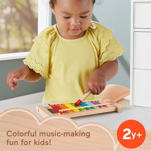 Detalle de Fisher-Price HXV13 Xilófono de madera para +3 años 🎶