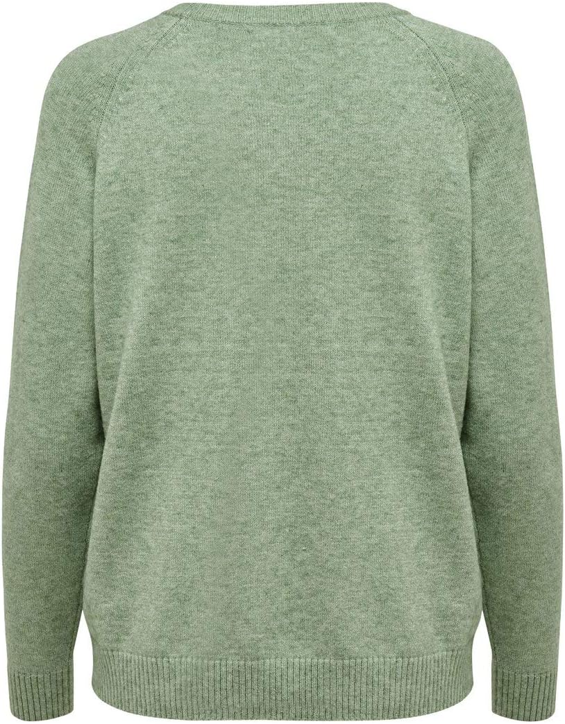 Detalle de ONLY Pull en Maille Couleur Unie – Pull à manches longues en maille viscose