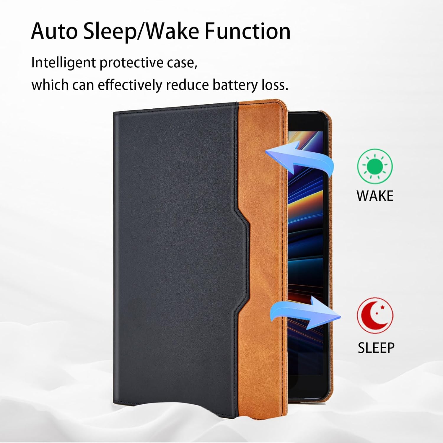 Thumbnail 2 de Vkooer Schutzhülle für Lenovo Tab M11 11'' (2024) TB-330FU / TB-331FC – Stifthalter, Auto Sleep/Wake, Premium PU-Leder