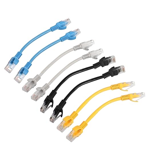 Detalle de RIIEYOCA Cable Ethernet Cat5e 0,5 pies, 8-pack LAN🌐