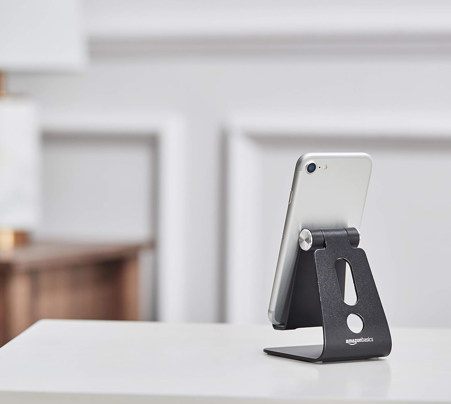 Thumbnail 6 de Amazon Basics Support de téléphone ajustable pour iPhone et Android (noir)