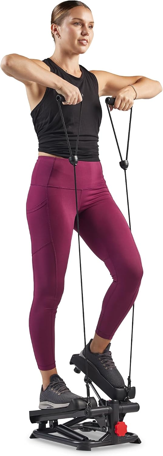 Thumbnail 1 de Sunny Health & Fitness SF-S0978SMART – skrętny mini stepper z taśmami i aplikacją