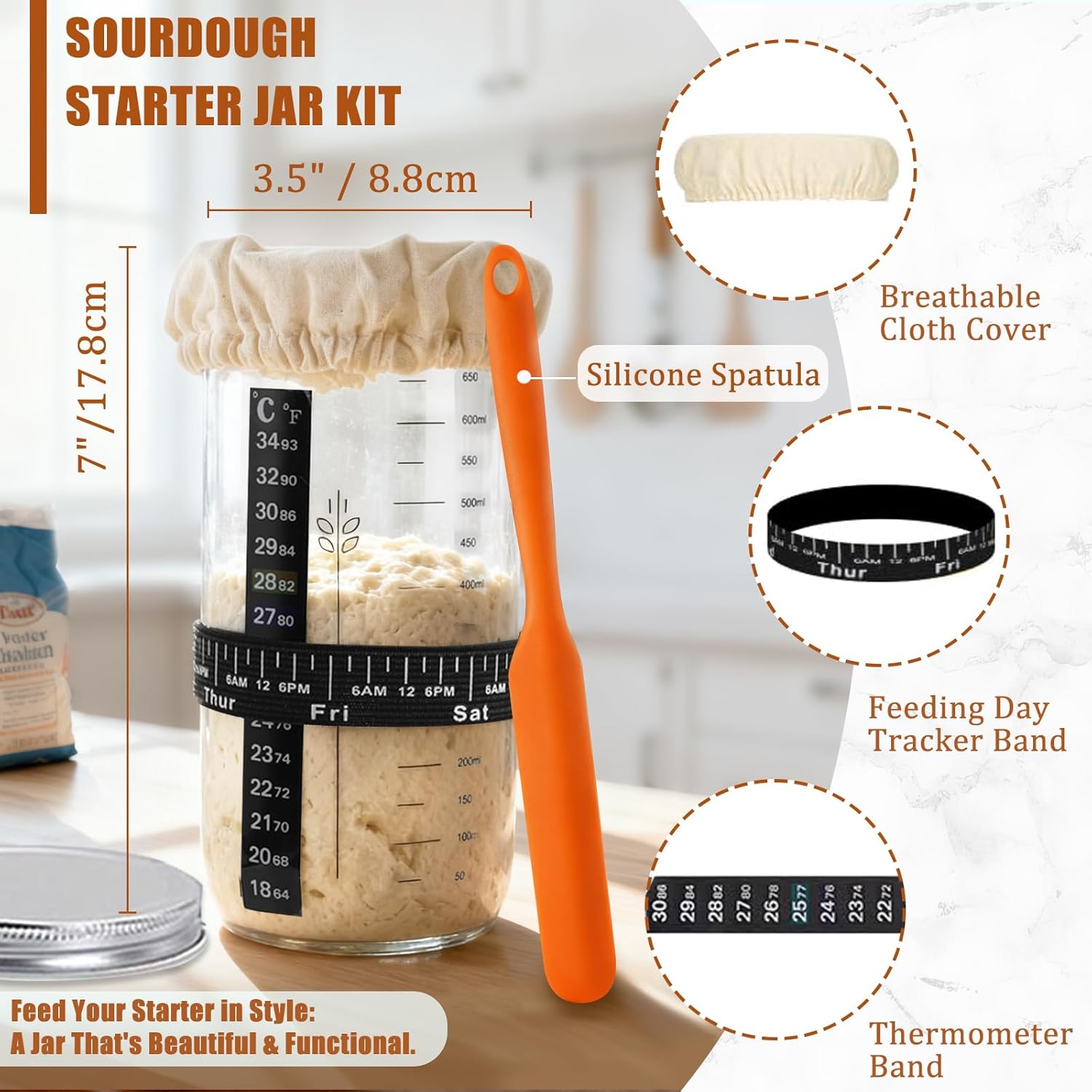 Thumbnail 4 de Panny Sourdough Starter Kit 9" 🍞