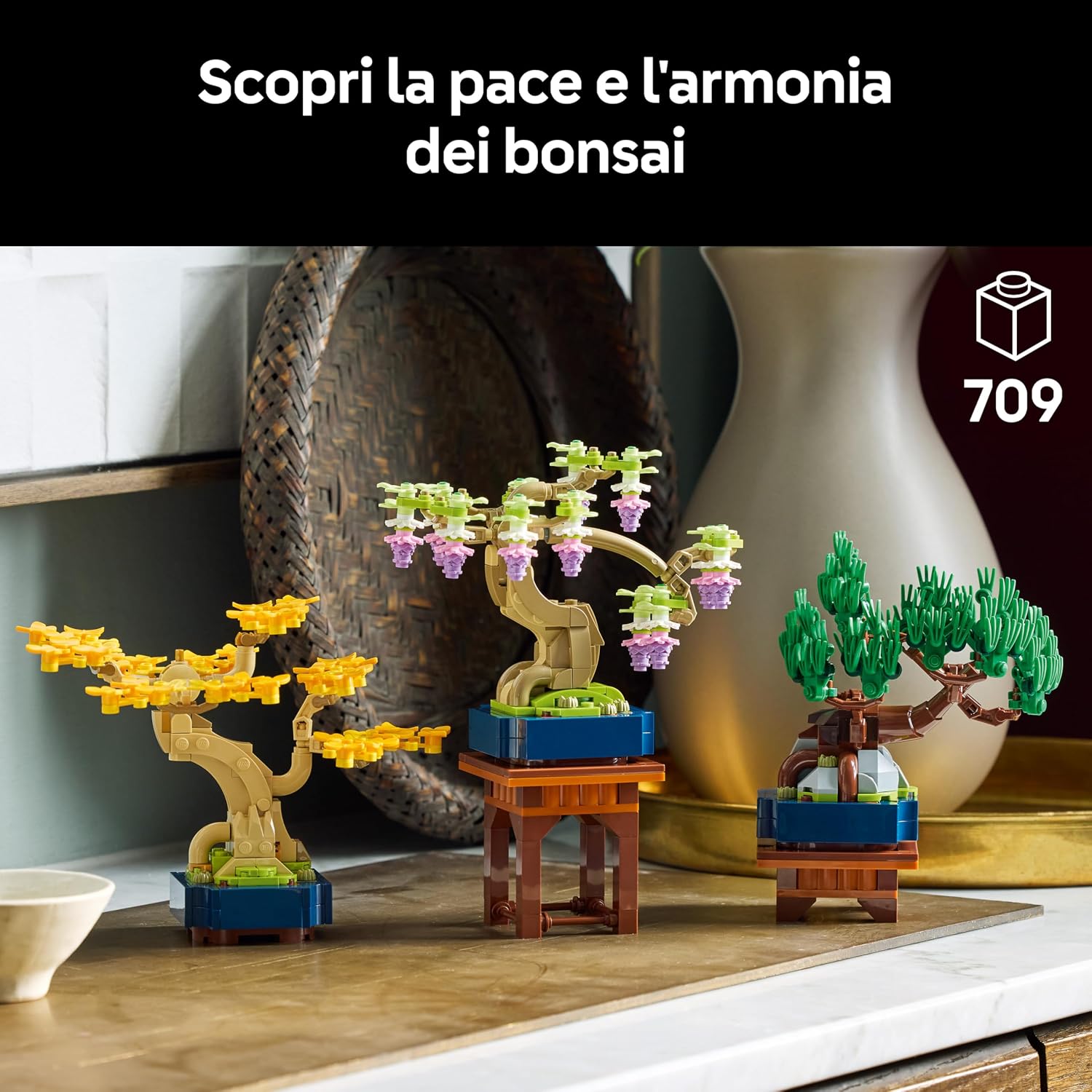 Detalle 2 de LEGO 10373 Mini Bonsai 3 piante