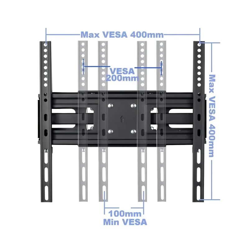 Detalle 2 de Klack Soporte TV giratorio 26"–65" VESA 600x400mm