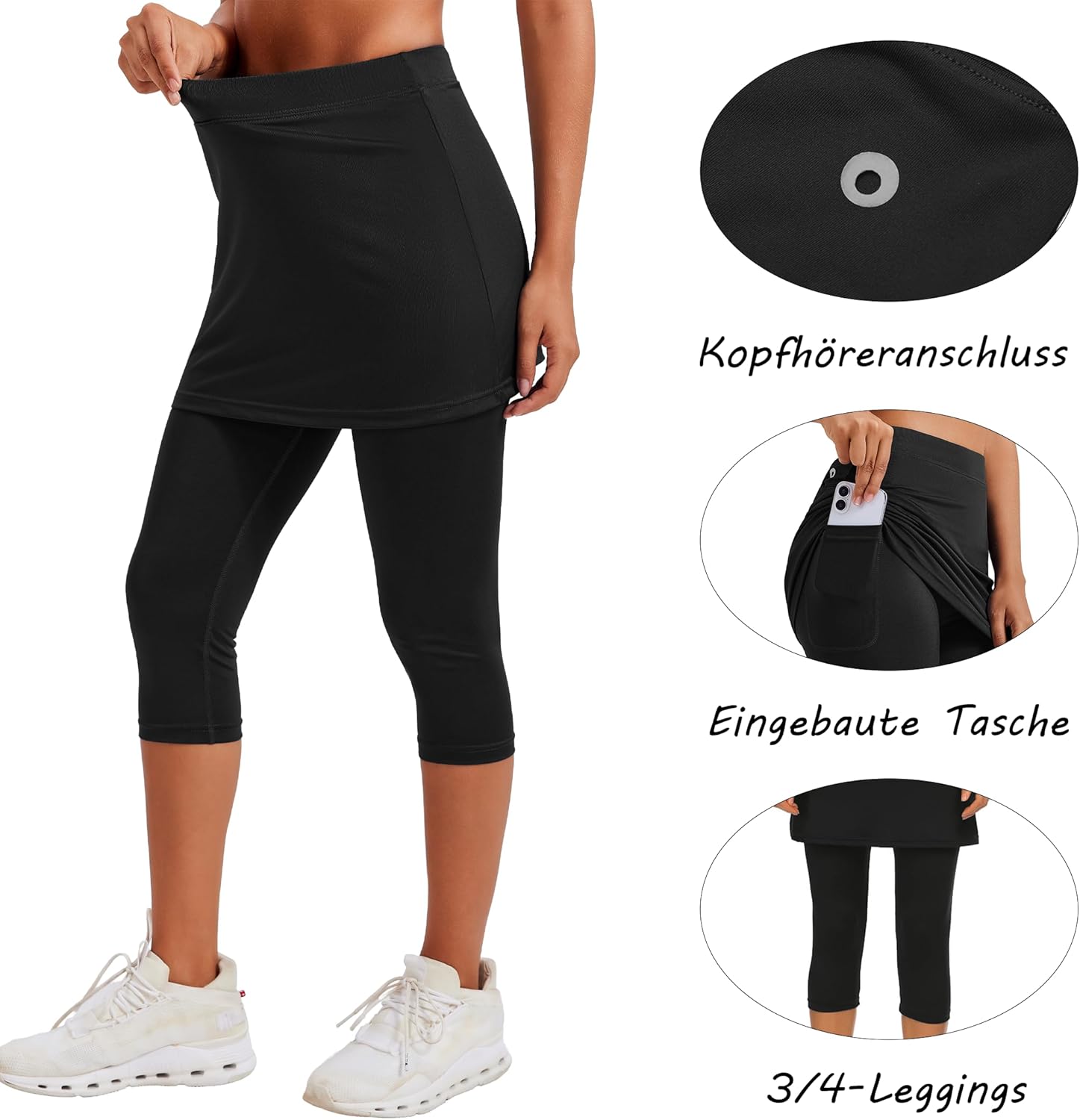 Thumbnail 2 de PINSPARK Jupe-Short de Tennis Taille Haute