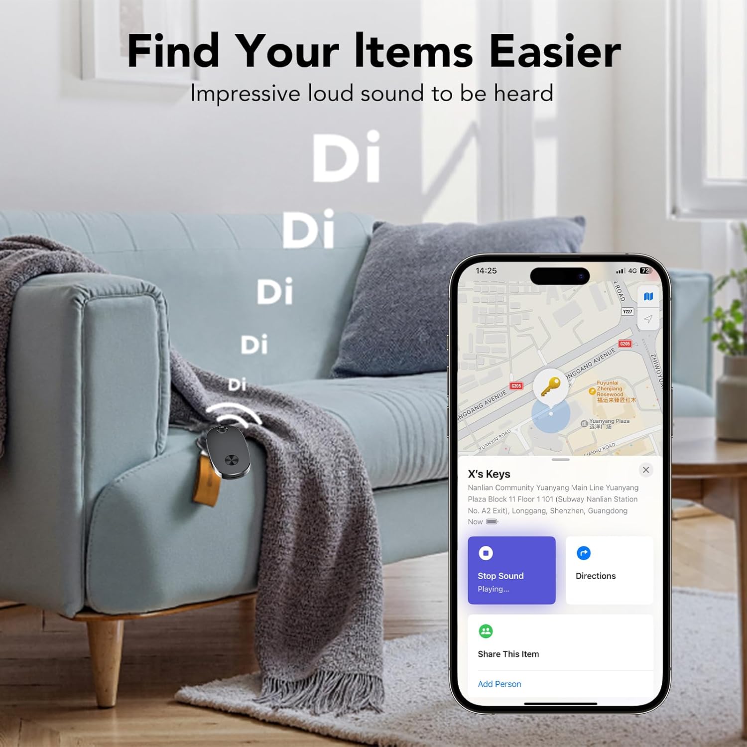 Thumbnail 3 de aowoka weTag pro Tracker Tags (4-Pack) for Apple Find My (iOS Only) — keys & luggage locator