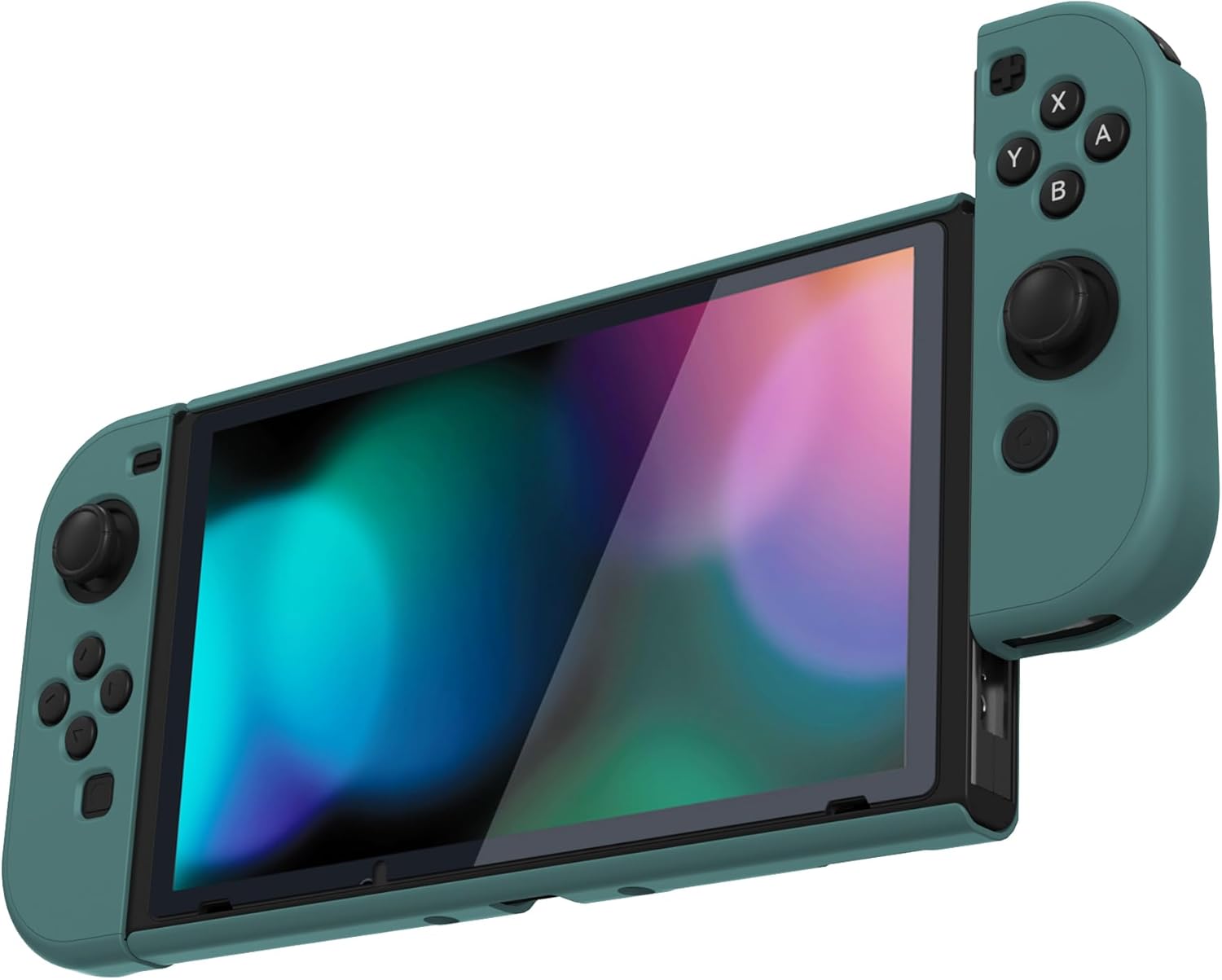 Thumbnail 6 de PlayVital Upgraded Dockable Case Grip Cover for Nintendo Switch (Hunter Green)