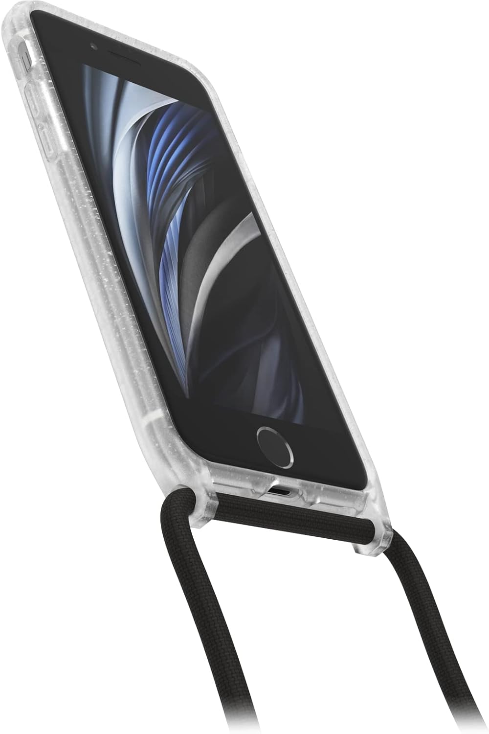 Detalle de OtterBox Cover React Necklace per iPhone 7/8/SE 2020/SE 2022 — sottile, antishock con laccio regolabile