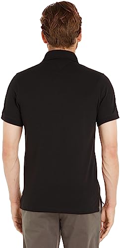 Detalle de Tommy Hilfiger Maglietta Polo Maniche Corte Uomo 1985 Slim Fit Nero XS