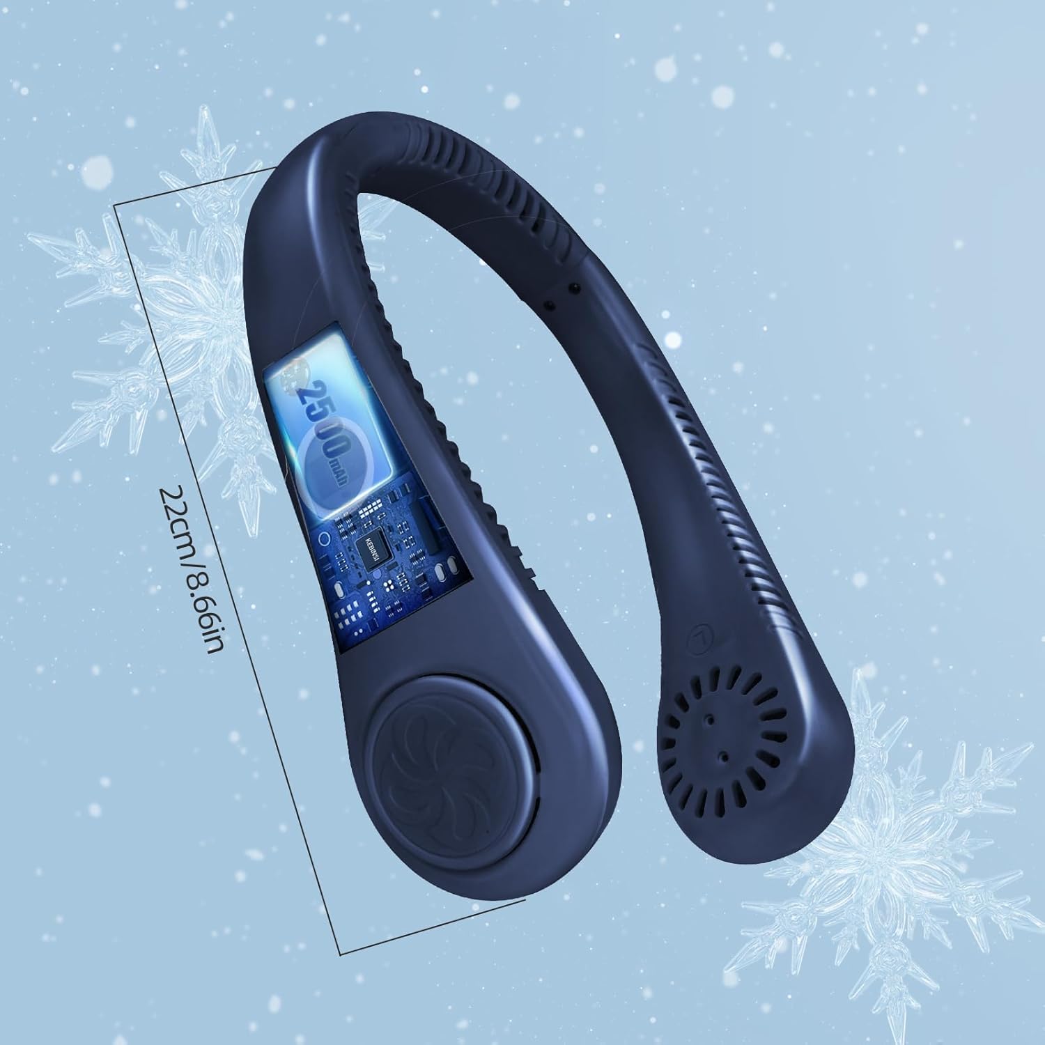 Thumbnail 1 de Jsdoin Portable Neck Fan: 5-Speed, USB-Rechargeable Bladeless Neck Fan with Aromatherapy and 360° Airflow
