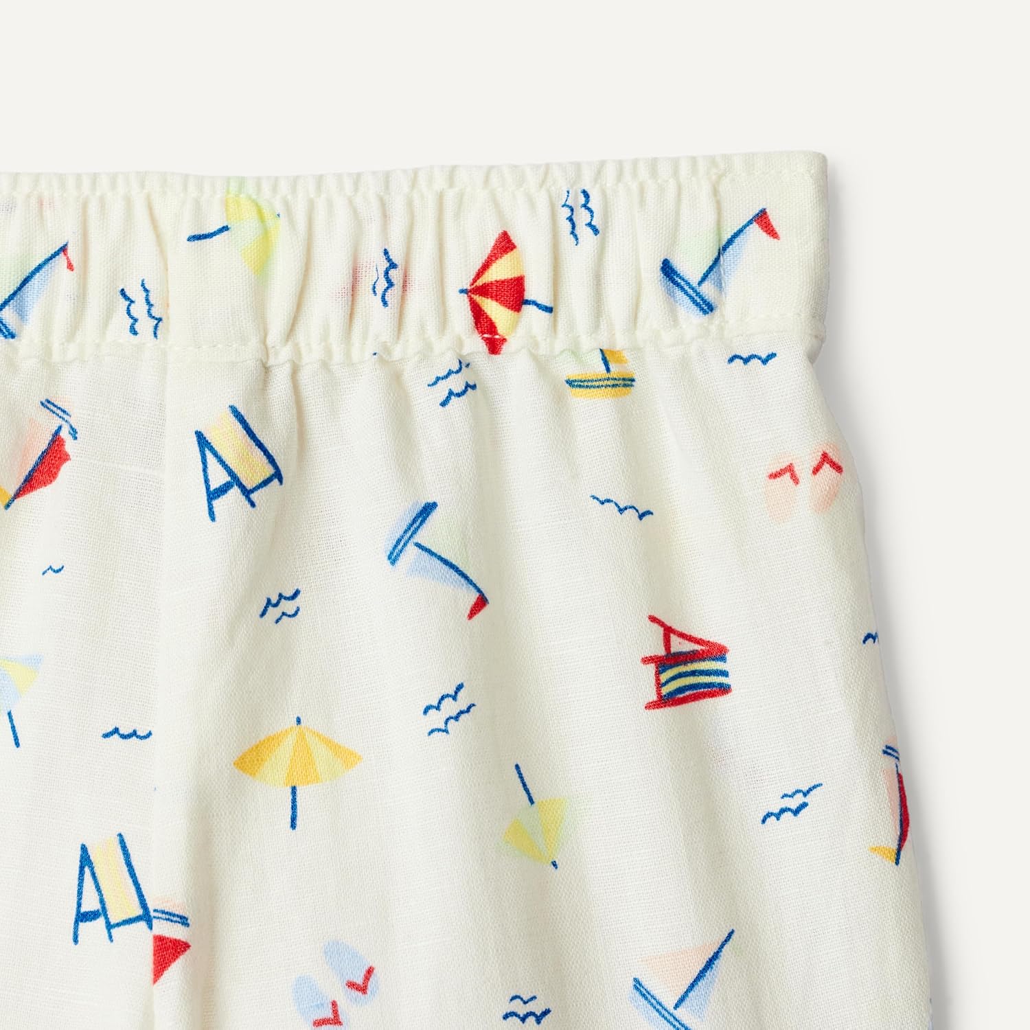 Detalle de Amazon Essentials x Sofia Grainge Hose für Baby-Jungen und Kleinkinder – Baumwoll-Leinen-Mischgewebe, zum Hineinschlüpfen