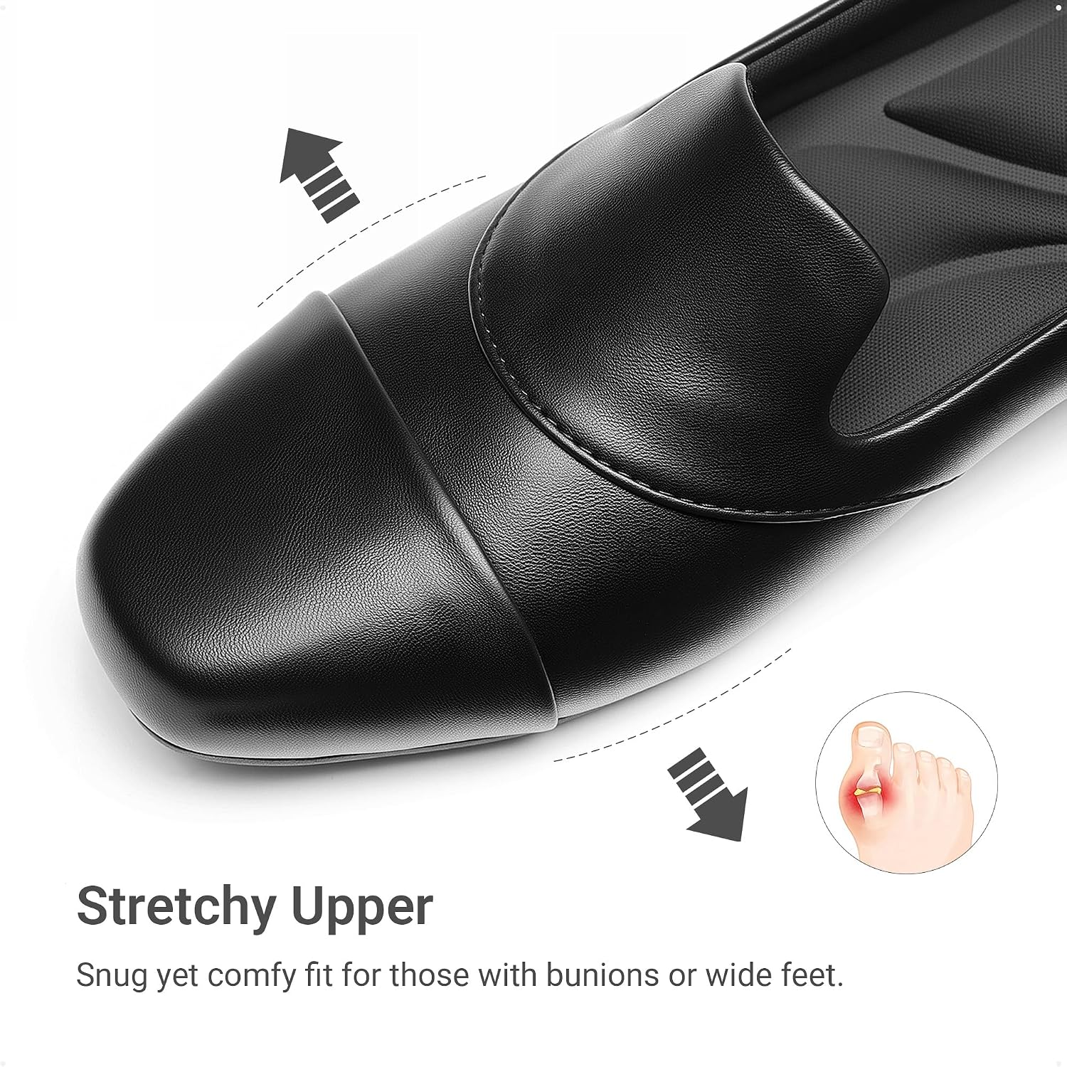 Detalle de DREAM PAIRS Women’s Orthopedic Loafers with Arch Support, Lightweight Non-Slip Design
