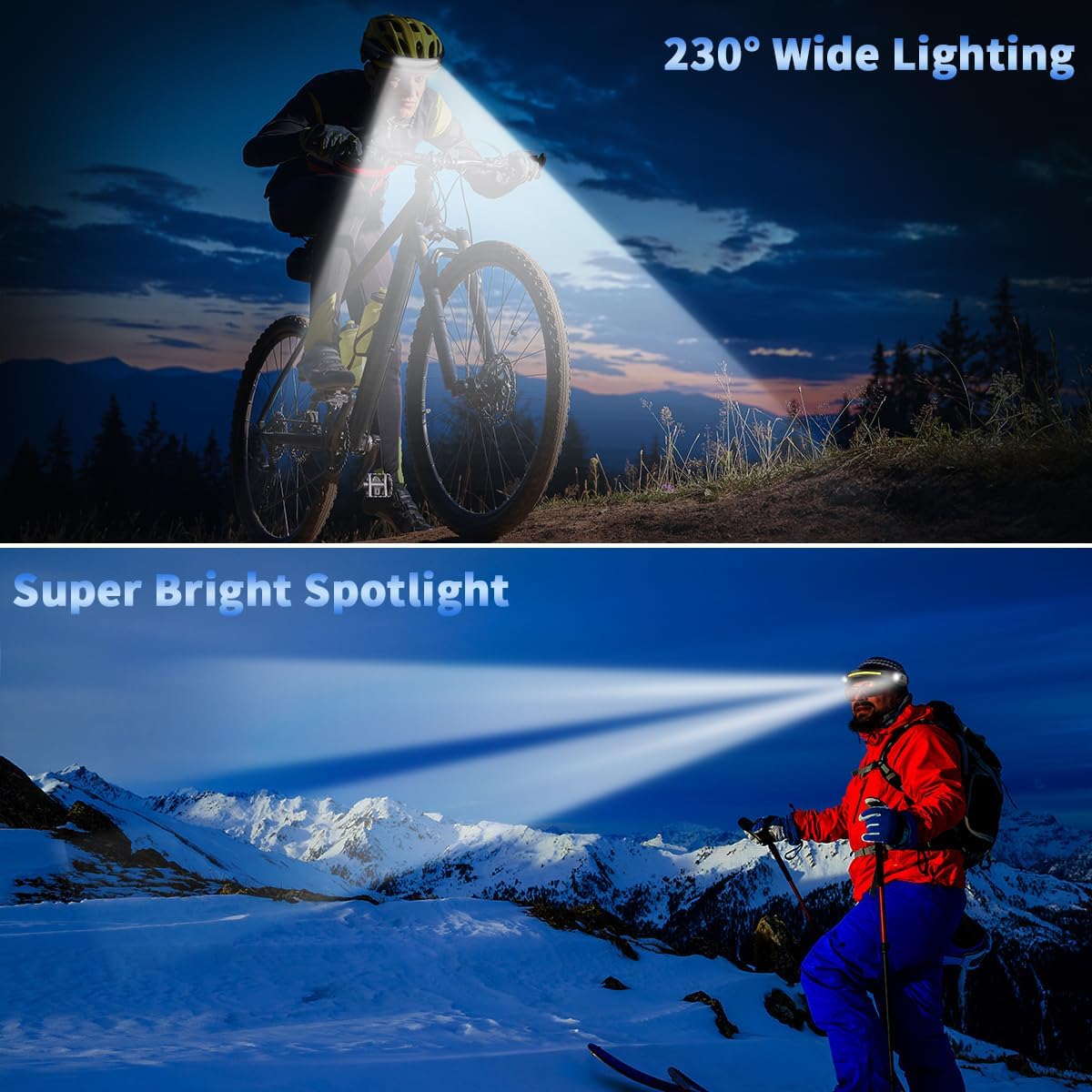 Thumbnail 5 de Headlamp Rechargeable 5Pack 230° Wide Beam 🔦