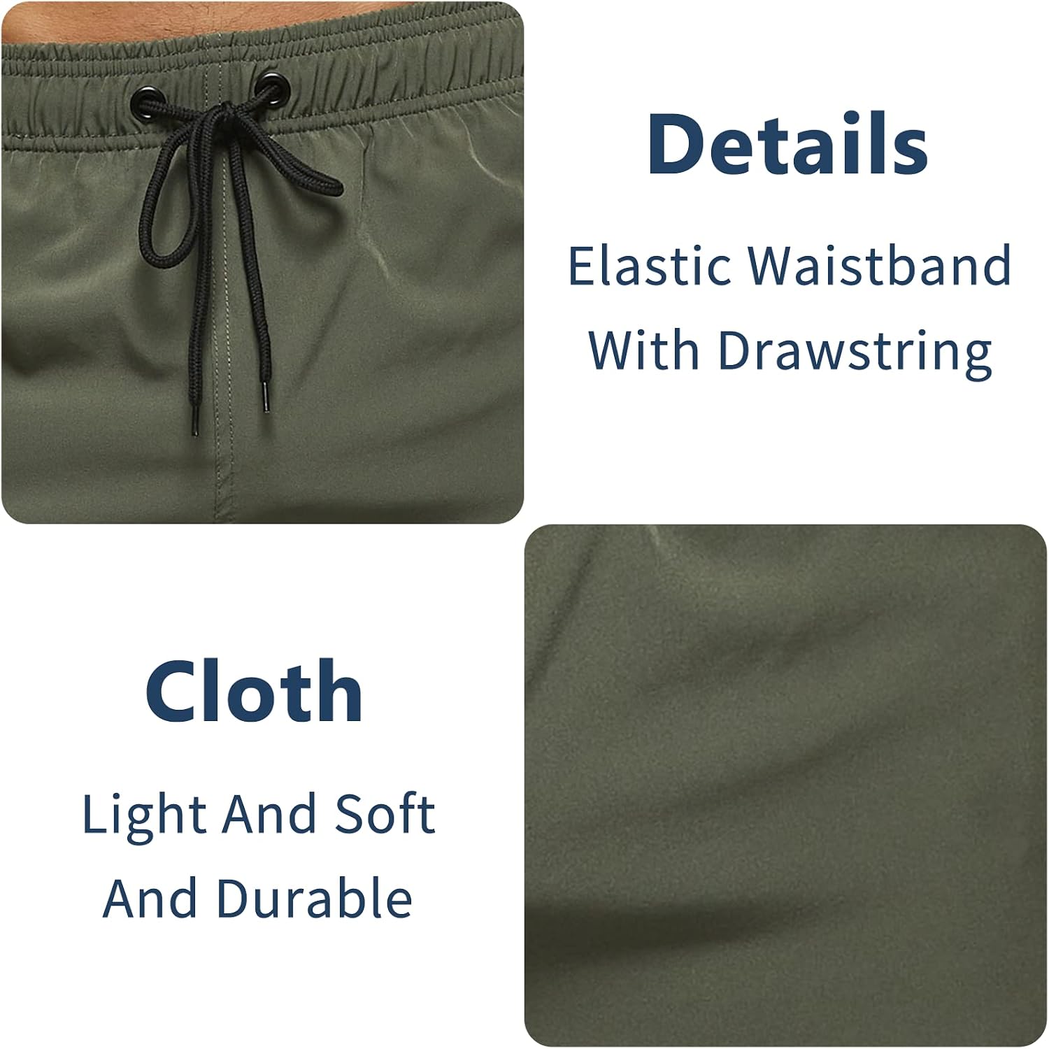 Thumbnail 6 de Aisprts Men's Swimming Shorts: Water-Repellent, Quick-Dry Trunks with Zipper Pockets
