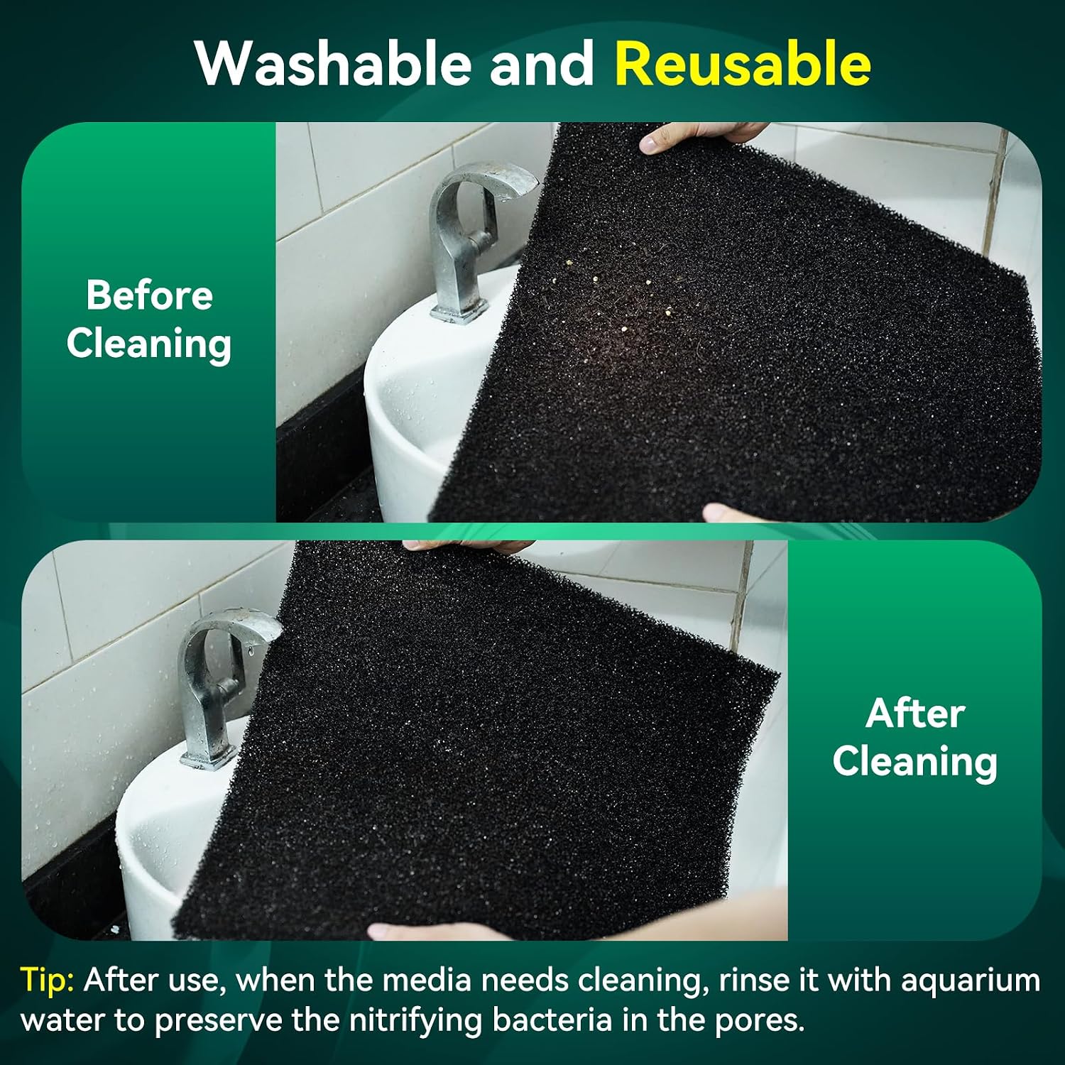 Thumbnail 6 de Aquarium Filter Sponge Pad 50 PPI