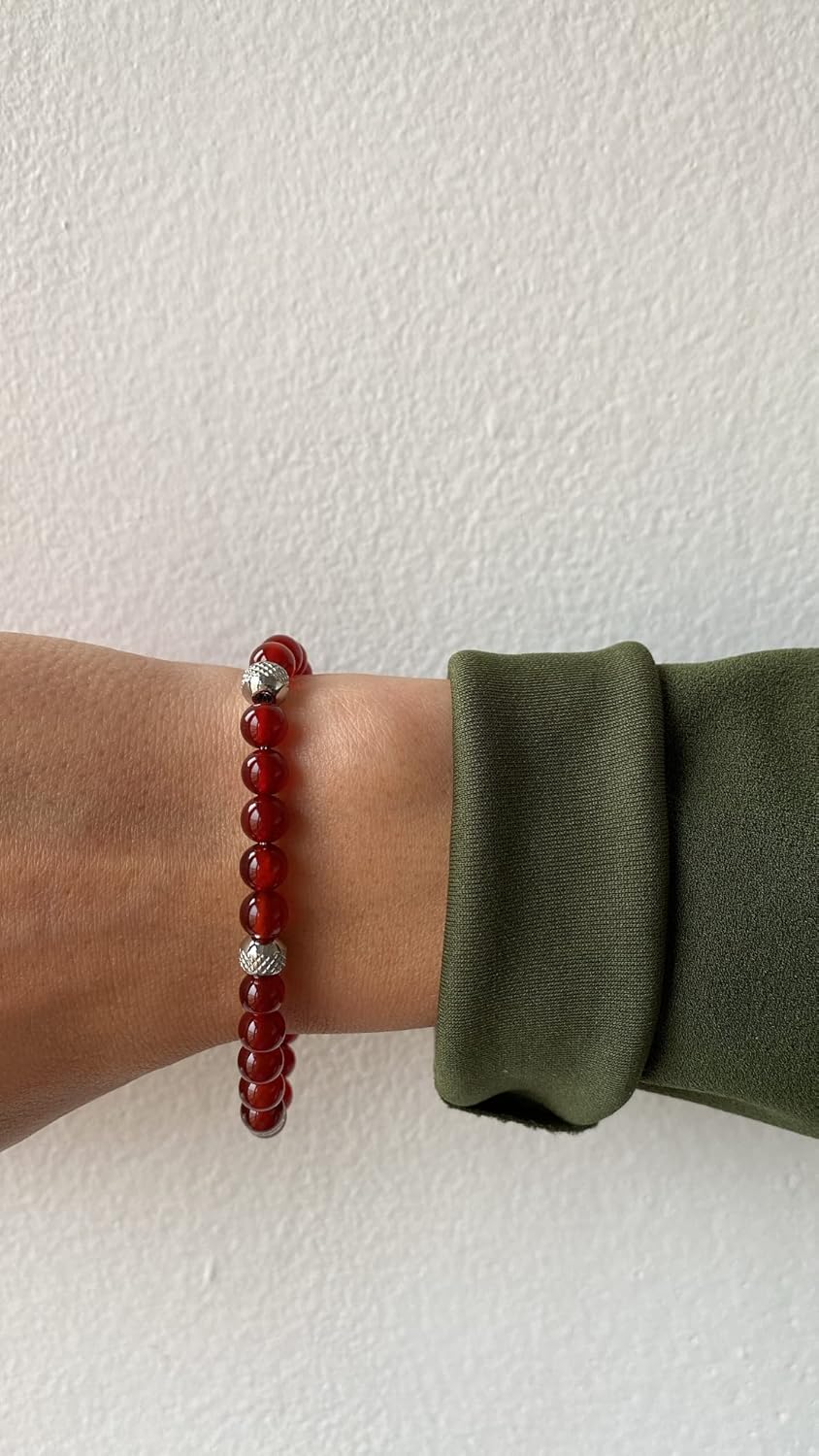 Detalle 2 de 10:10 Bracciale corniola 6 mm