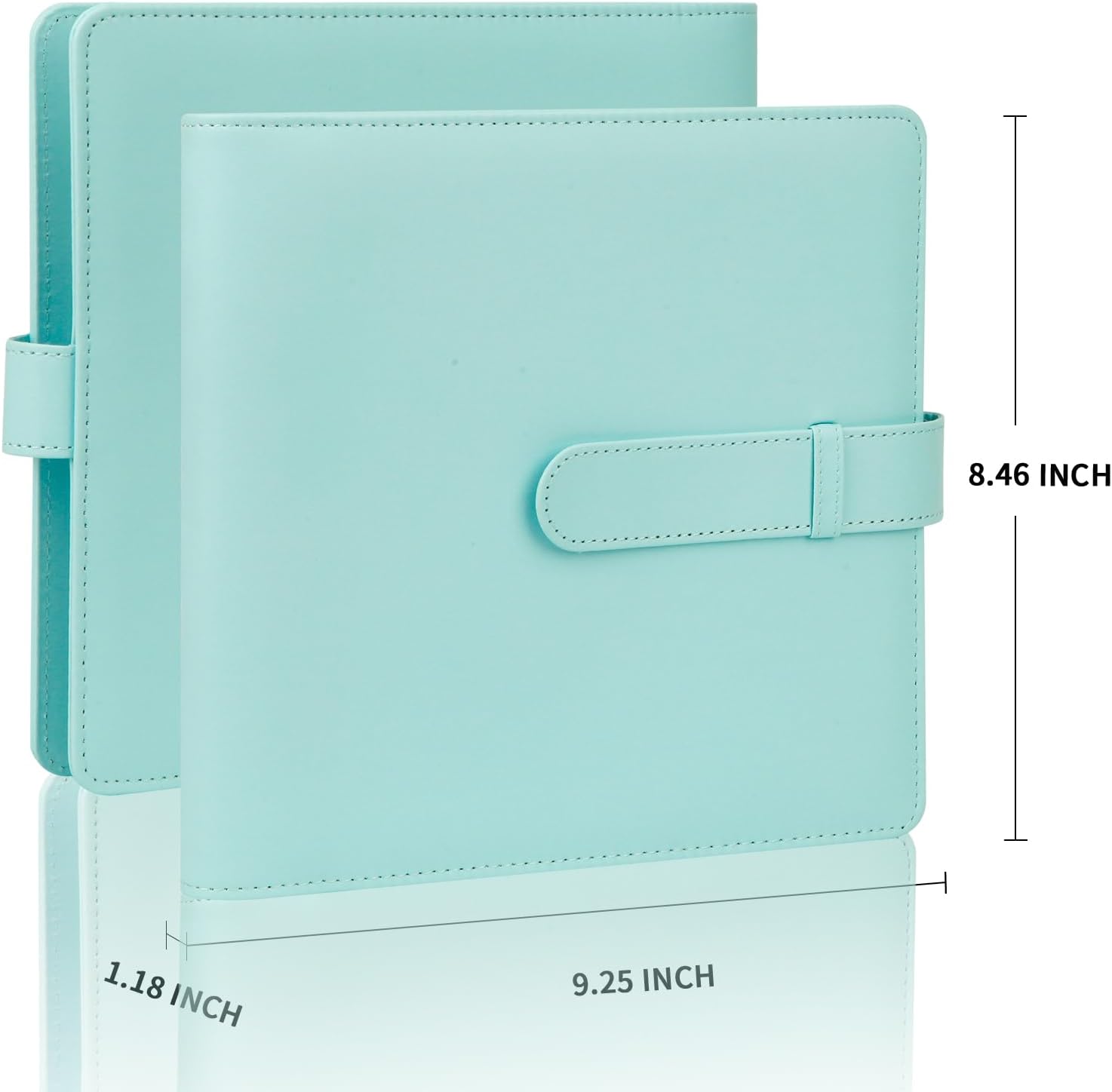Detalle de 360-Fach Fotoalbum für Fujifilm Instax Mini & Polaroid Snap – 86x54-mm Sofortbildalbum mit transparenter Hülle (grün)