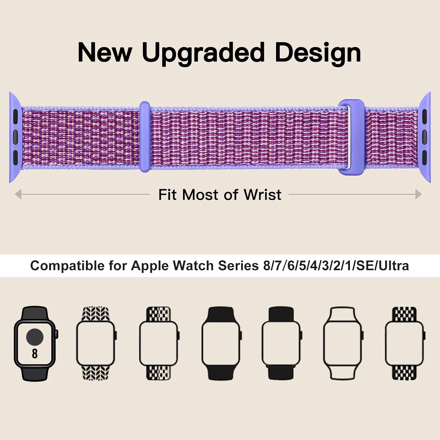 Thumbnail 4 de Yoohoo Bracelet Nylon compatible Apple Watch 38–49 mm — Ajustable, respirant et polyvalent