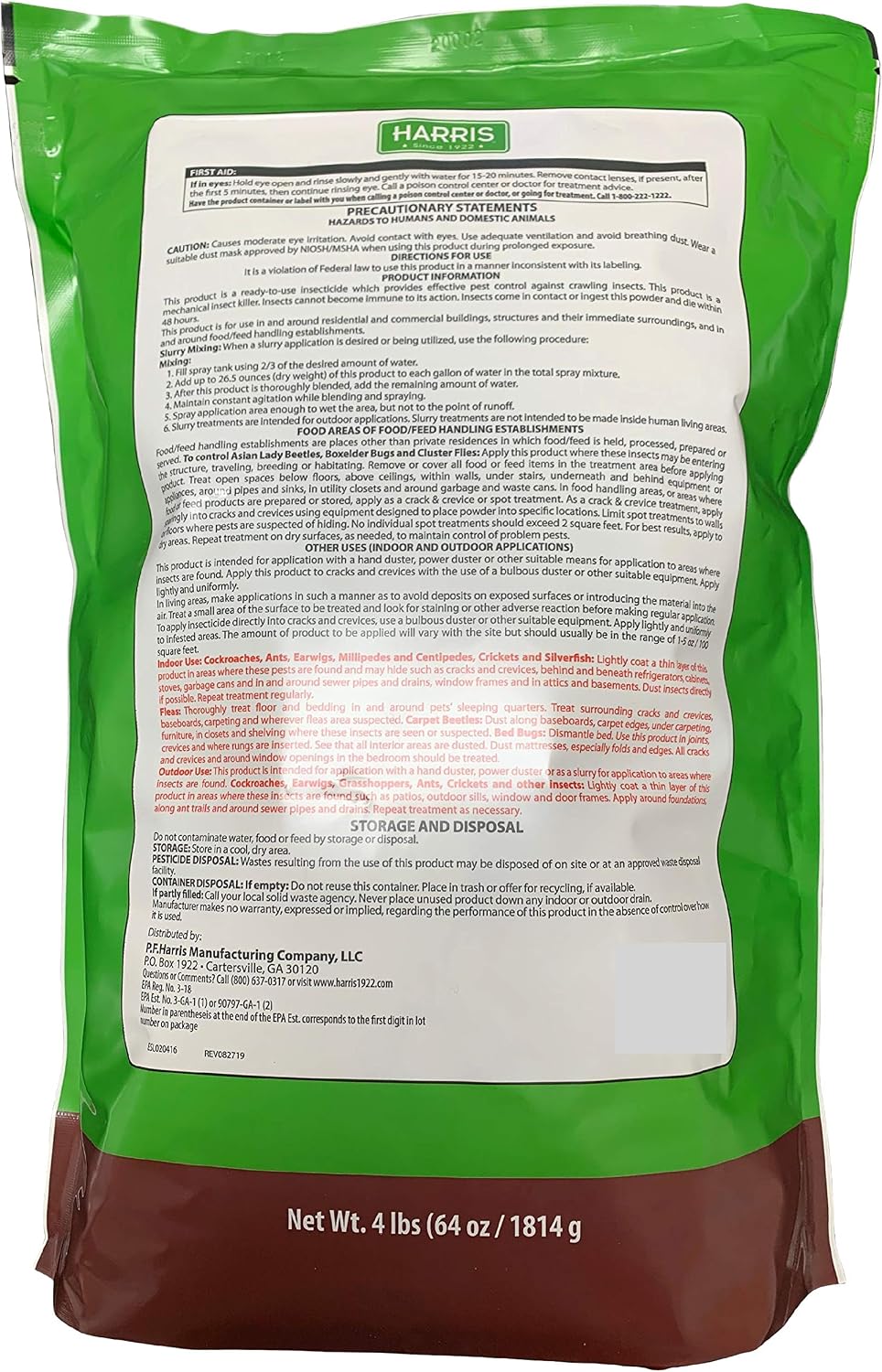 Thumbnail 1 de Harris DECRAWL-4P Diatomaceous Earth Insect Killer, 4 lb with Powder Duster