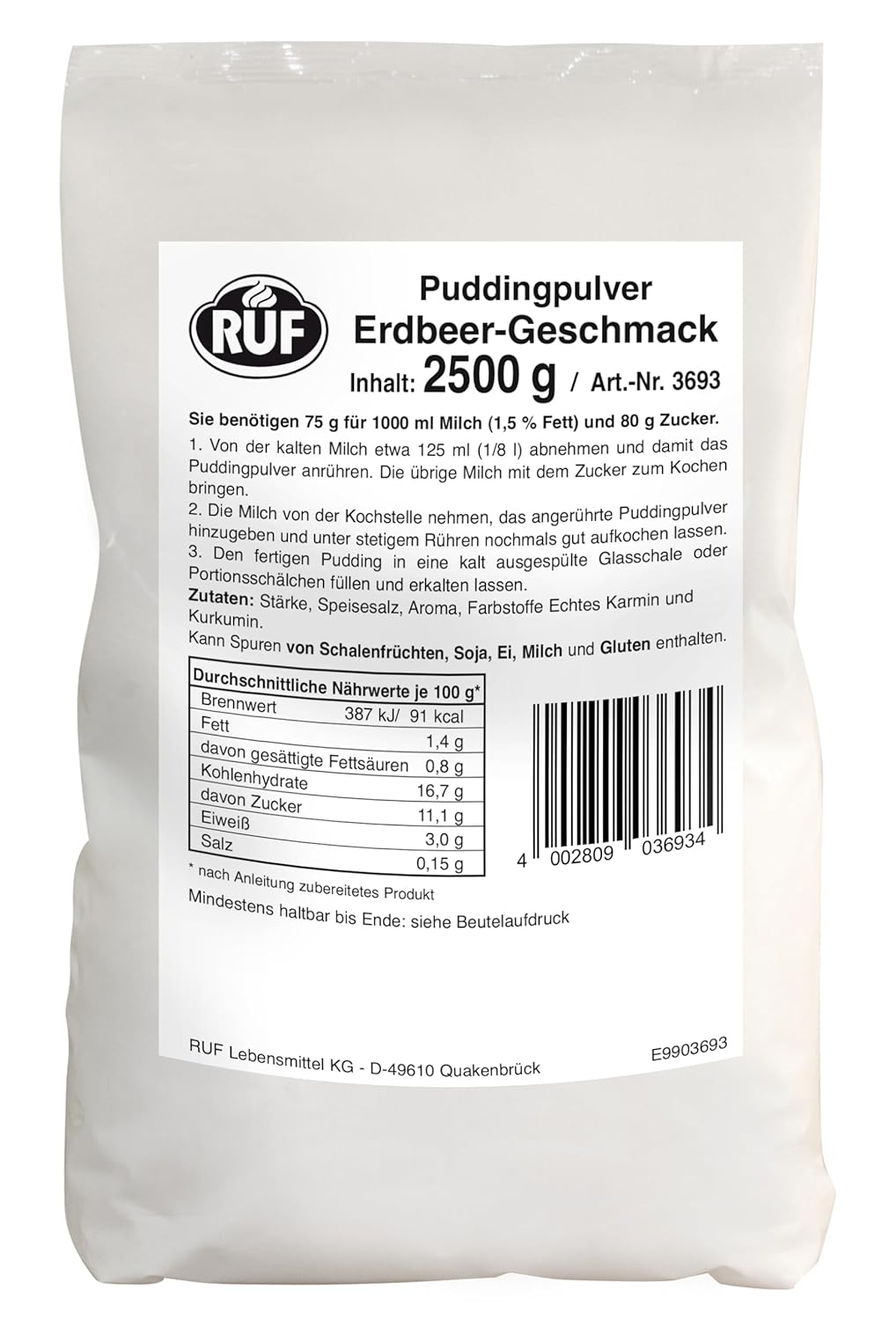Thumbnail 6 de RUF Pudding Karamell – Puddingpulver für Karamellpudding (glutenfrei, Großpackung)
