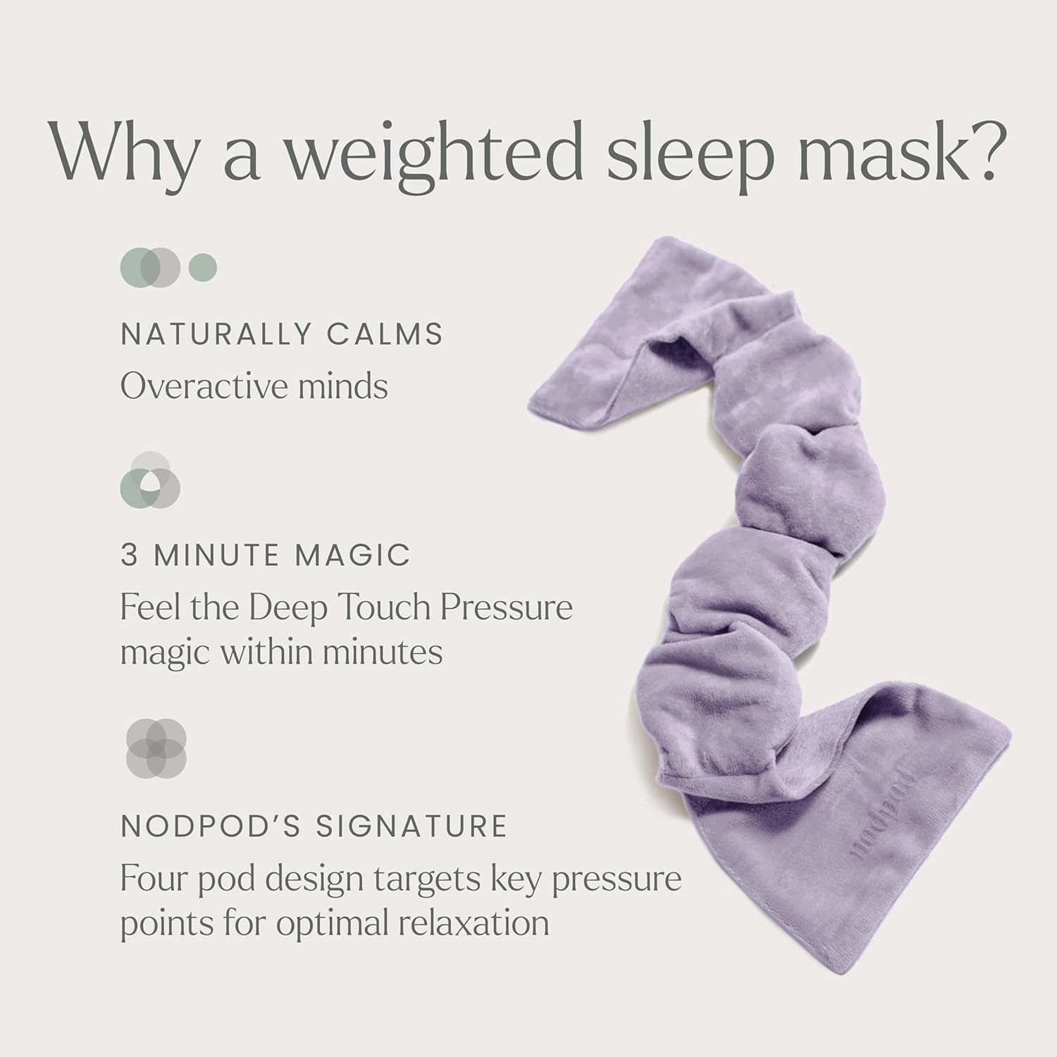 Thumbnail 2 de Nodpod Gentle Pressure Sleep Mask for sleep
