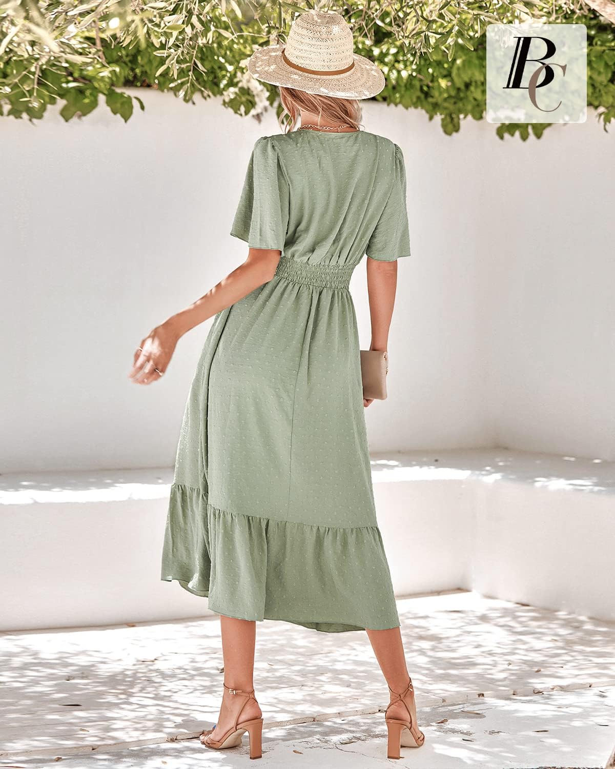 Thumbnail 2 de BebreezChic Sommerkleid Damen Lang Boho Elegant