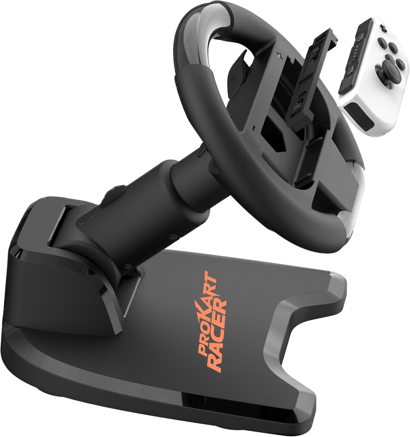 Detalle 2 de Subsonic Volant de course Pro Kart Racer pour Nintendo Switch / Switch 2, support pliable à ventouses (noir)
