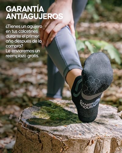 Detalle 2 de Chaussettes DANISH ENDURANCE pour course longue, anti-ampoules, 3 et 5 paires