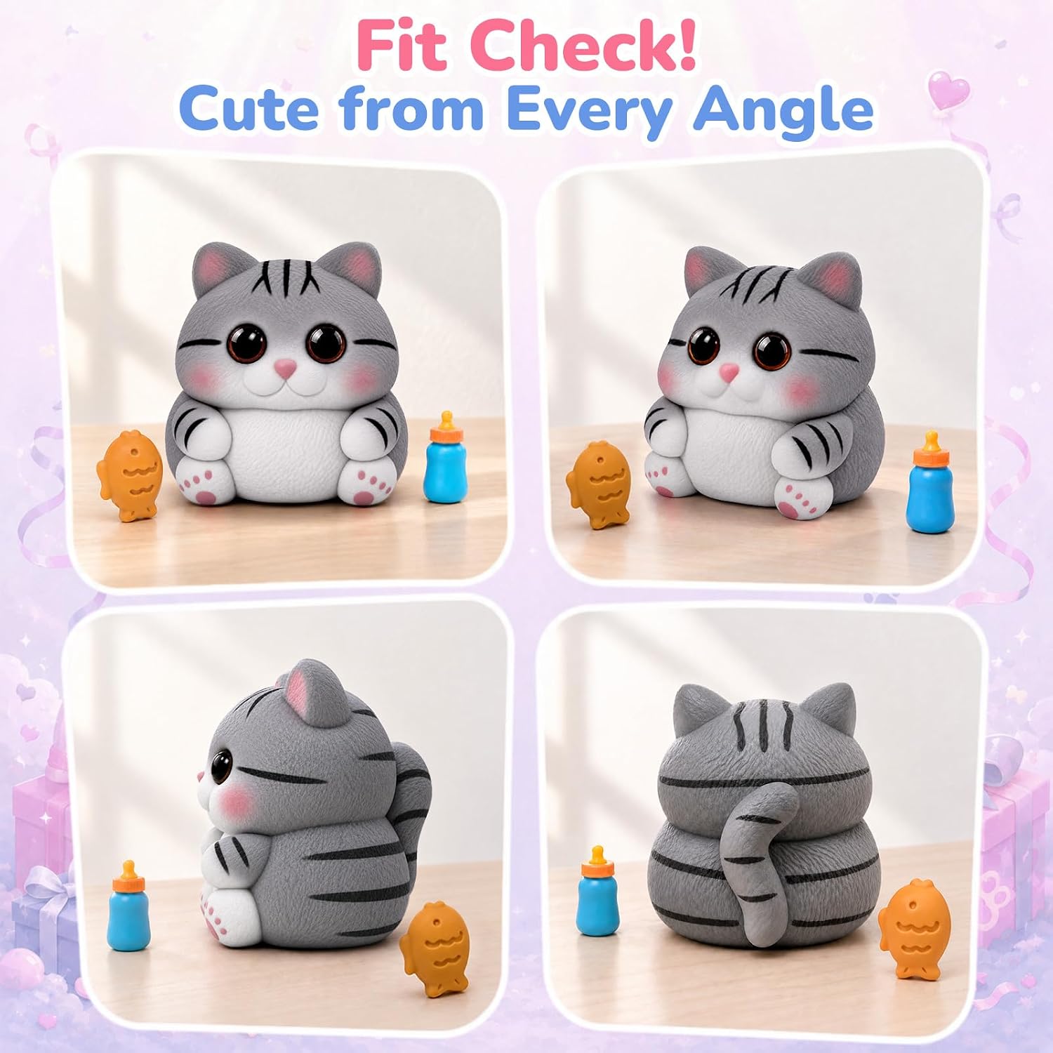 Detalle 2 de Reenovan TS001 Cat Squishy Toy, Soft TPR Sensory Fidget