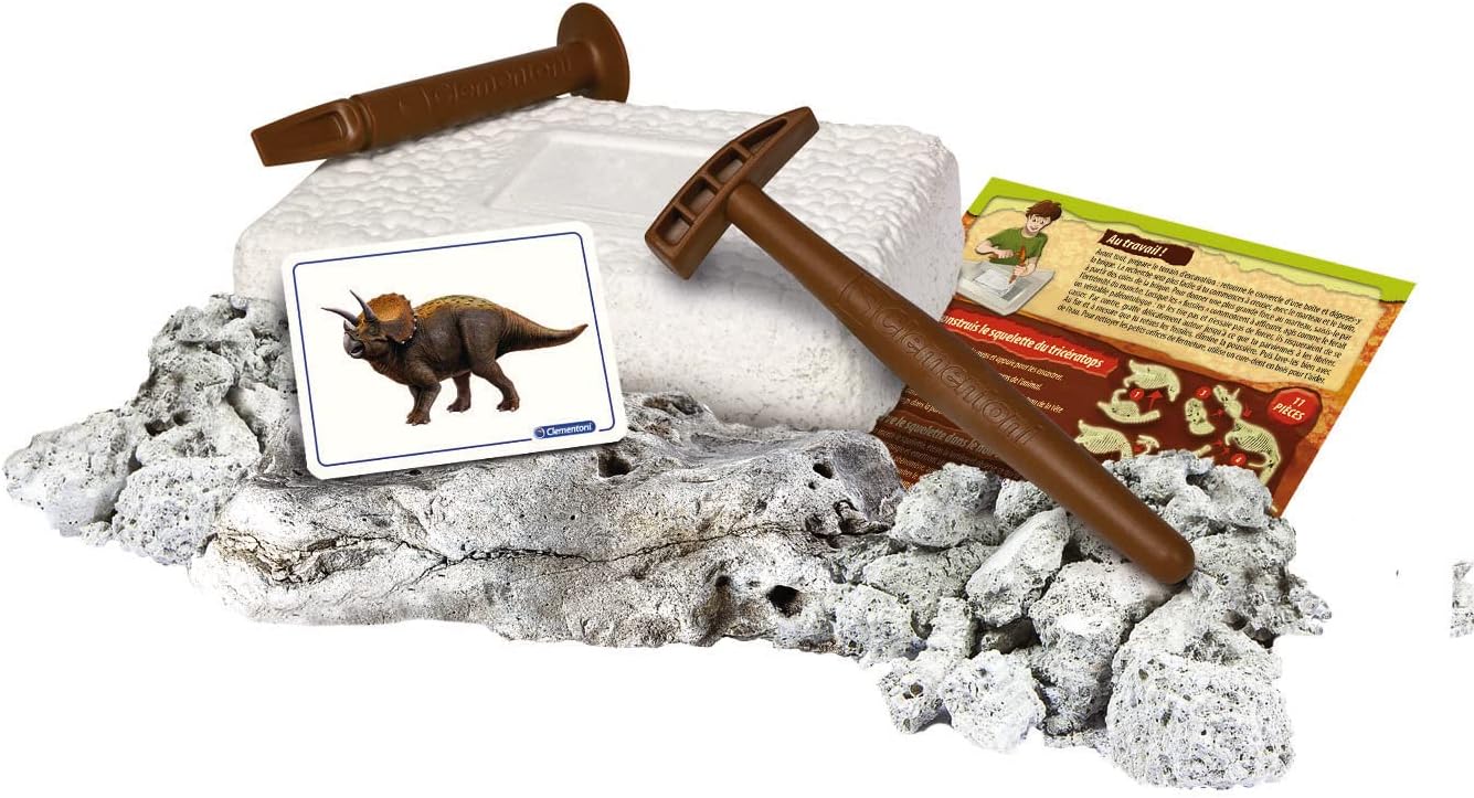 Thumbnail 3 de Clementoni 59273 Galileo Discovery Ausgrabungs-Set Triceratops – Dino-Fossilien ausgraben und Skelett zusammenbauen (ab 7 Jahren)