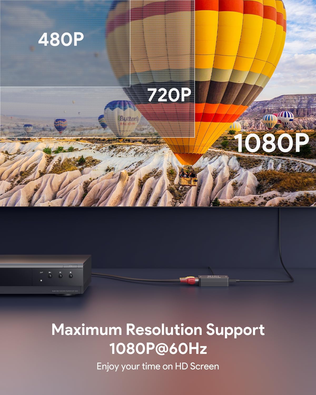 Thumbnail 2 de ABLEWE RCA to HDMI Adapter 1080P