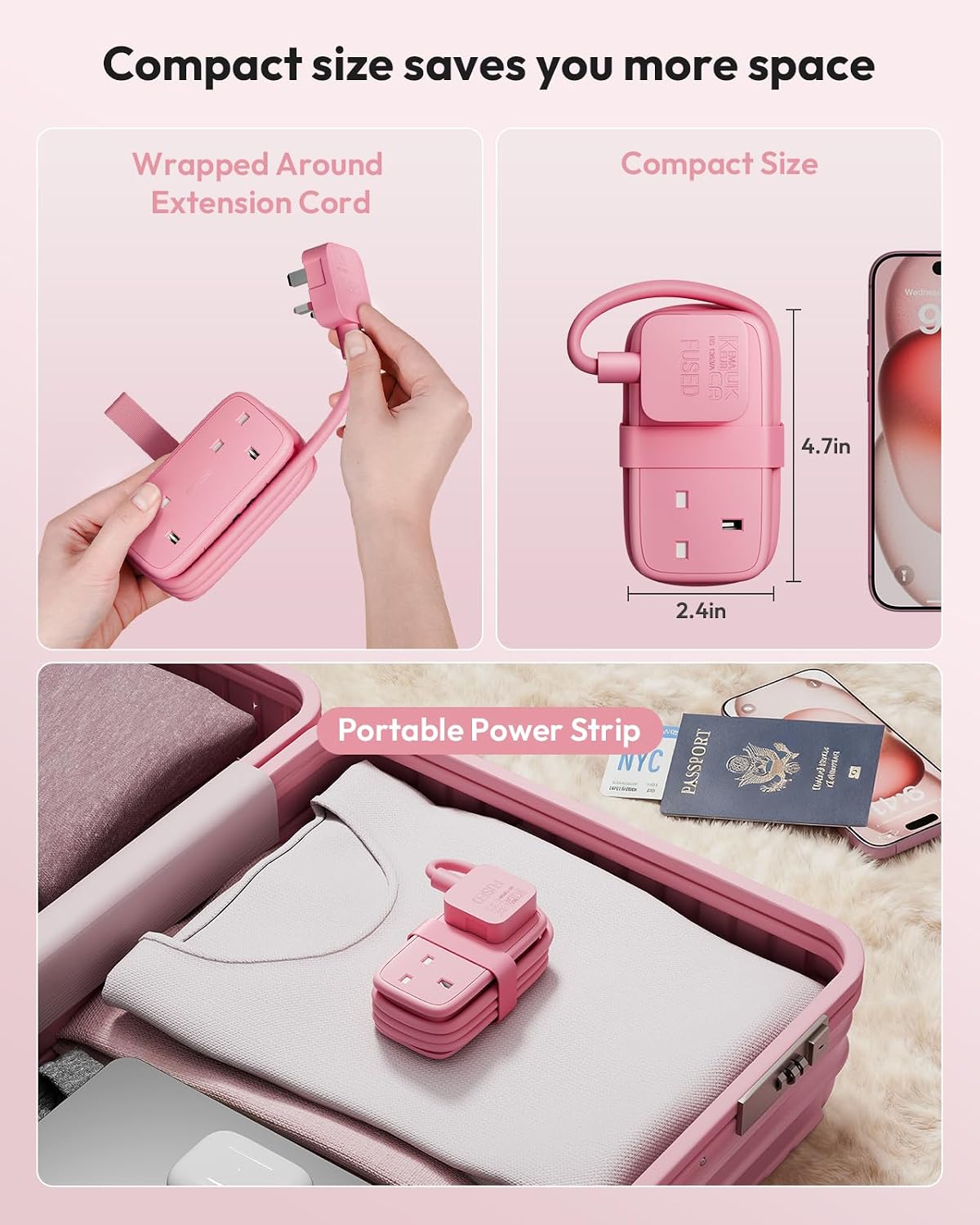 Detalle 2 de NTONPOWER Travel USB Extension Lead 1.2m