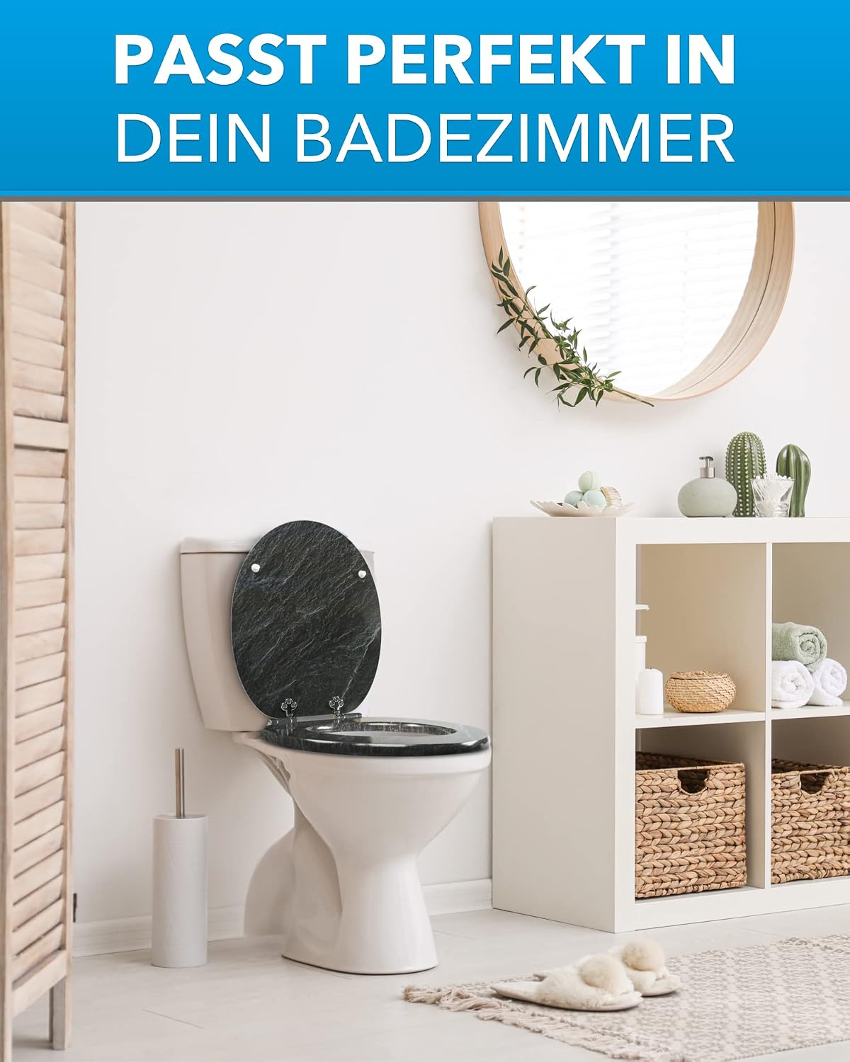 Detalle de Xonic Design WC-Sitz Premium mit Absenkautomatik, MDF170 – Toilettensitz mit Soft-Close und Motiv