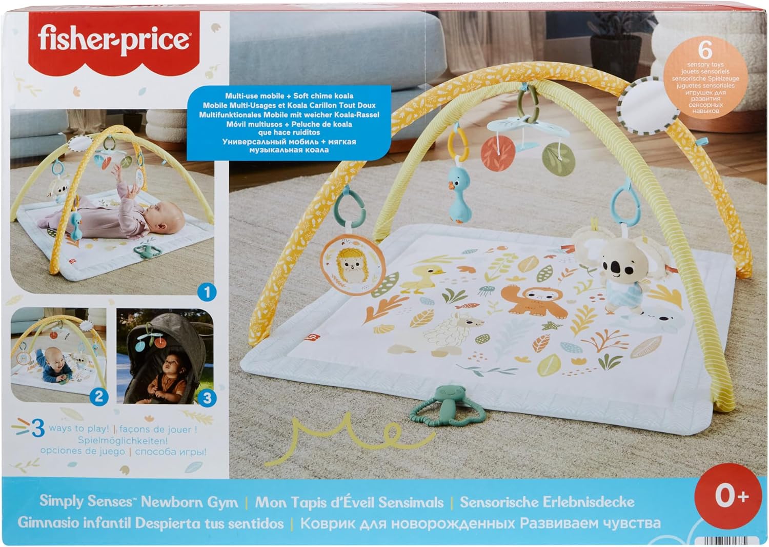 Thumbnail 6 de Fisher-Price Palestrina multisensoriale per neonati HRB15 con arco e 6 giochi portatili