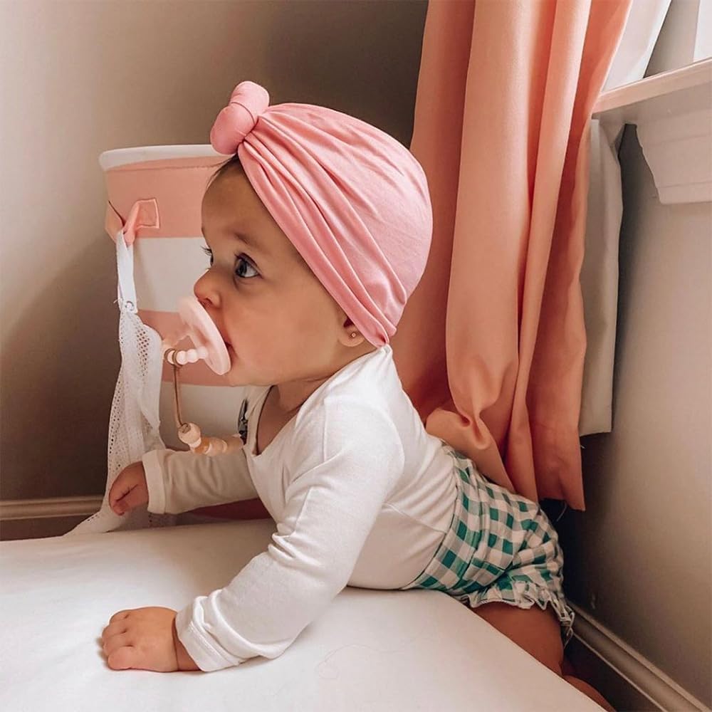Thumbnail 1 de DRESHOW 5 Pieces Baby Turban Hats Turban Knot