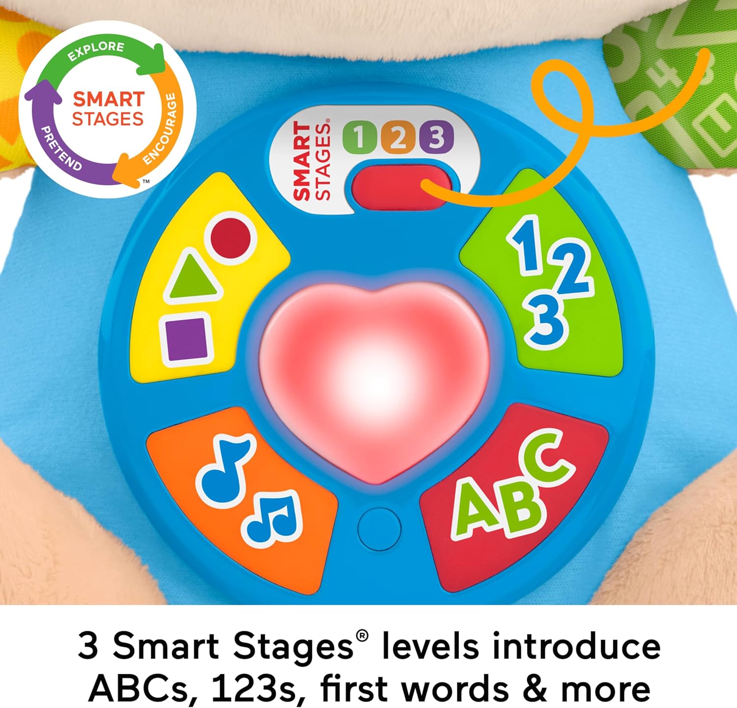 Thumbnail 2 de Fisher-Price Laugh & Learn Smart Stages Puppy Musical Plush (Multilanguage Dutch/English/French/German/Italian), JFD20