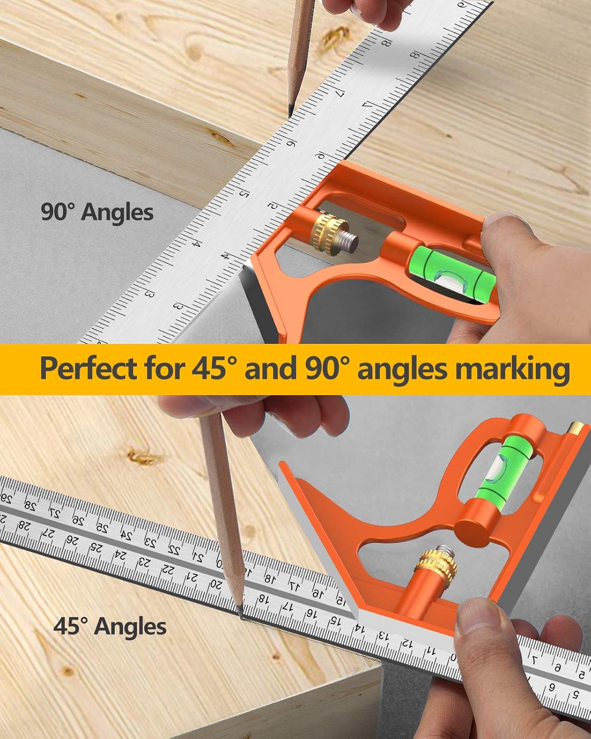 Thumbnail 4 de Combination Square 12Inch Stainless Steel