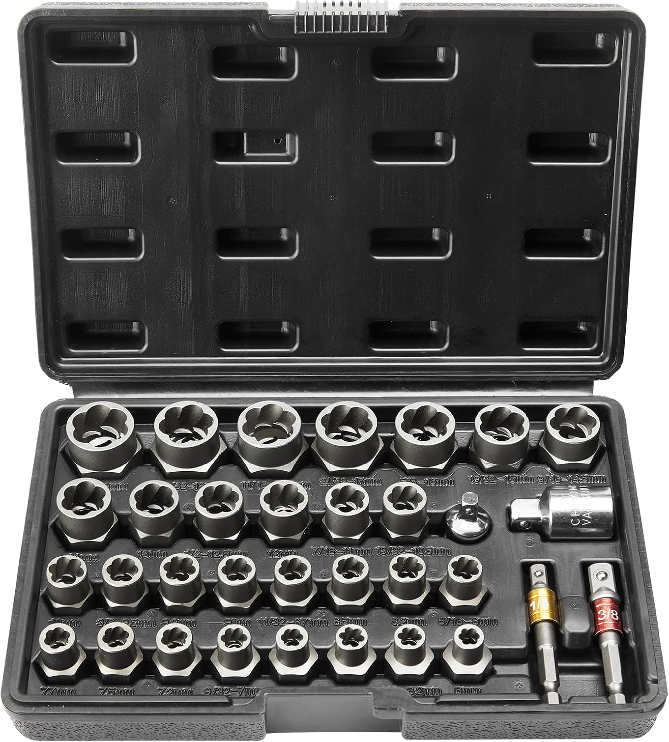 Detalle de VEVOR Bolt Extractor Set 32-Piece for Damaged Bolts 🔩