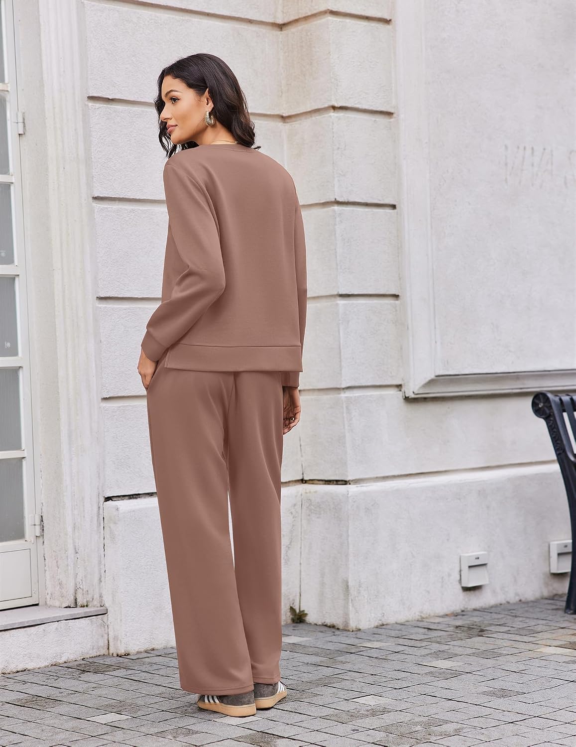 Detalle 1 de Ekouaer Women's Two-Piece Lounge Set