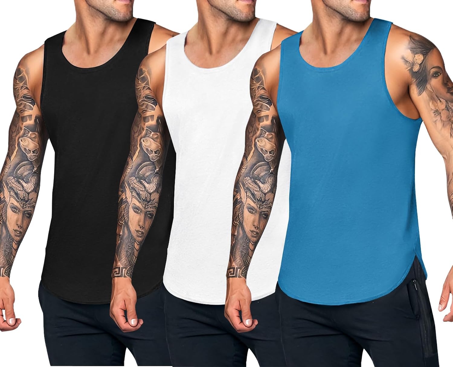 Thumbnail 5 de Lot de 3 débardeurs COOFANDY pour gym ⚙