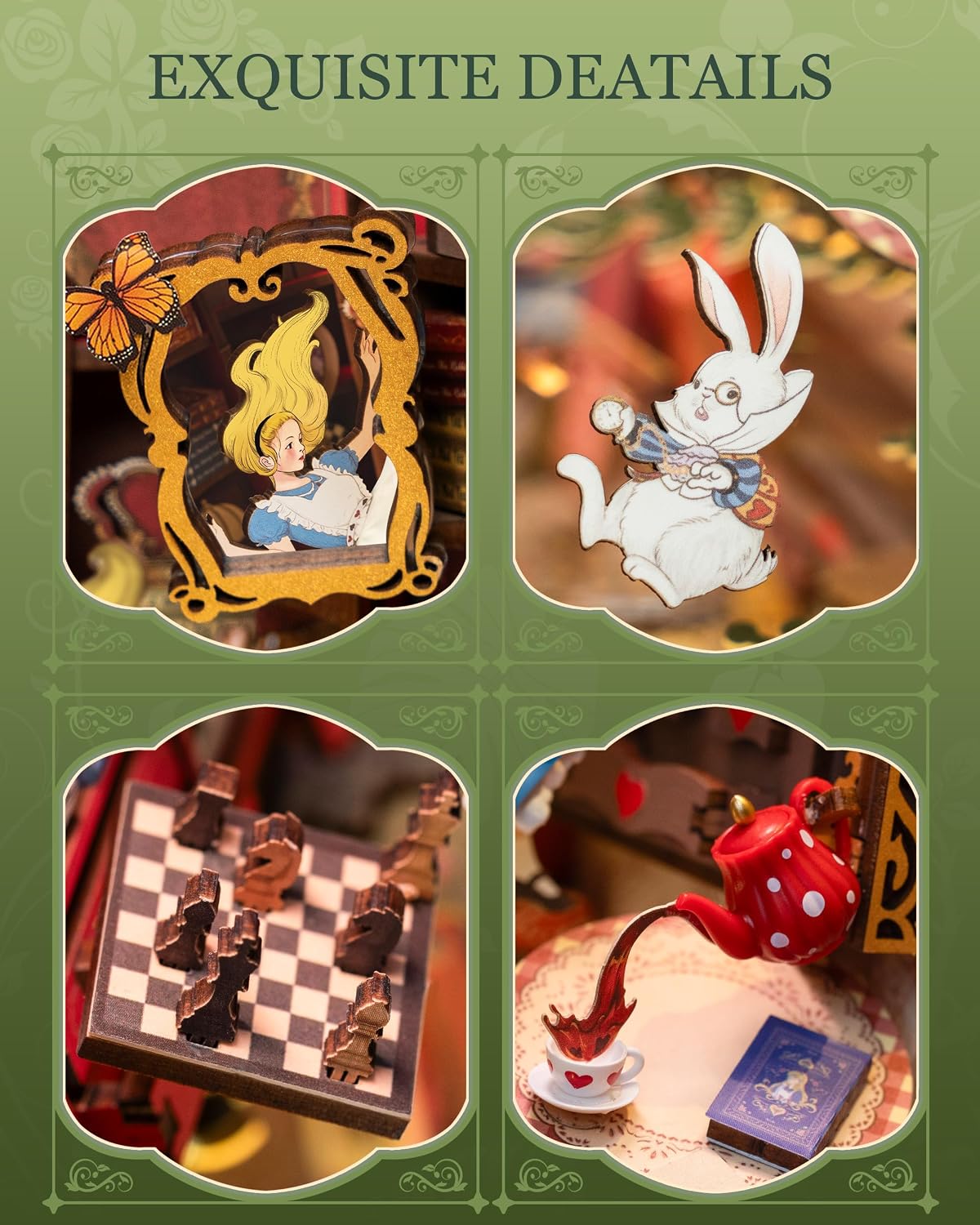 Thumbnail 4 de Rolife Book Nook Kit DIY miniature with lights
