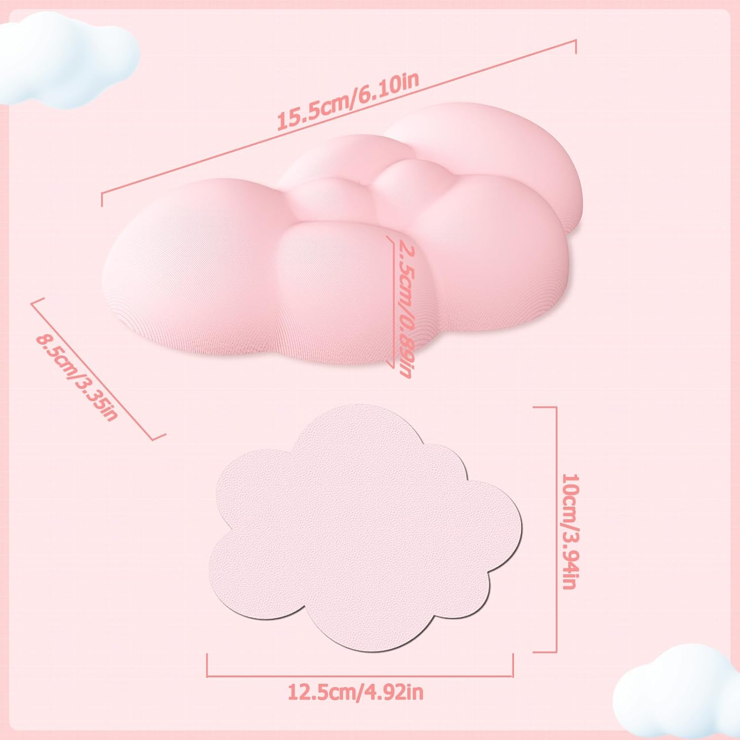 Thumbnail 6 de ZIYOU LANG Reposamuñecas Viscoelástico con Posavasos para Oficina 🖥️