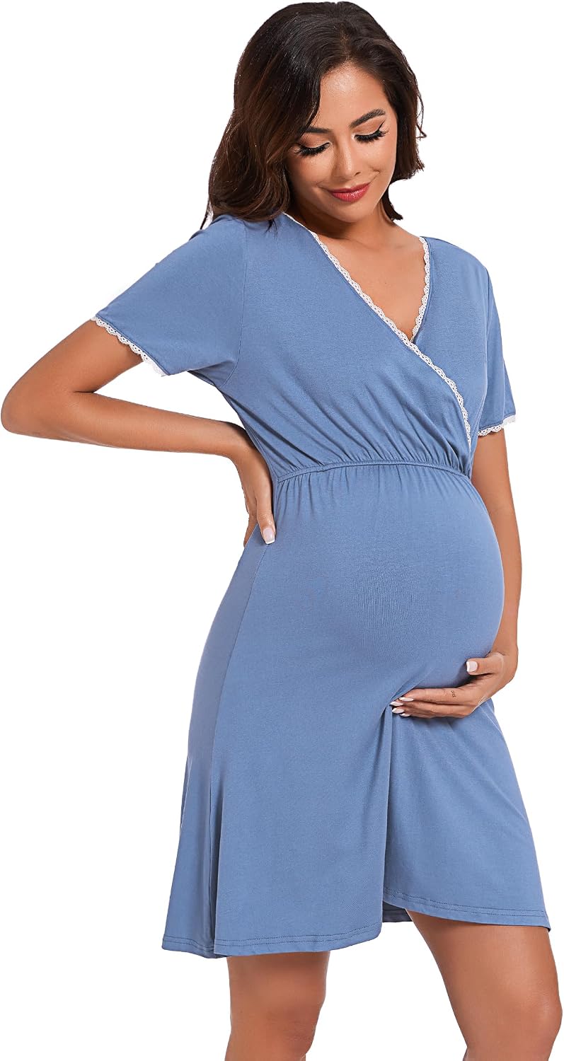 Thumbnail 6 de Leversic Maternity Nightgown for Nursing and Postpartum Comfort