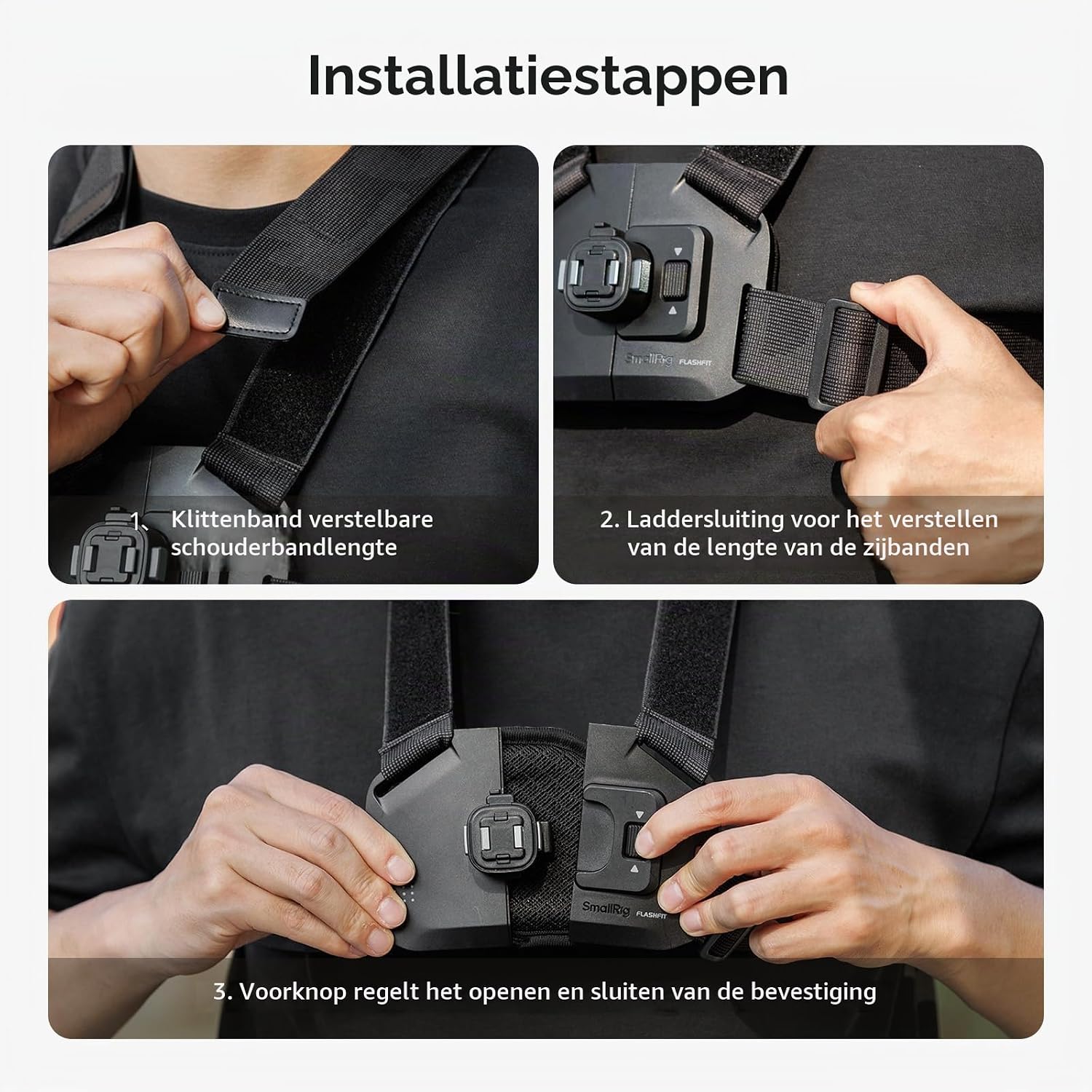 Thumbnail 4 de SMALLRIG 6305 borstbevestiging voor DJI Osmo Action 6 / Nano