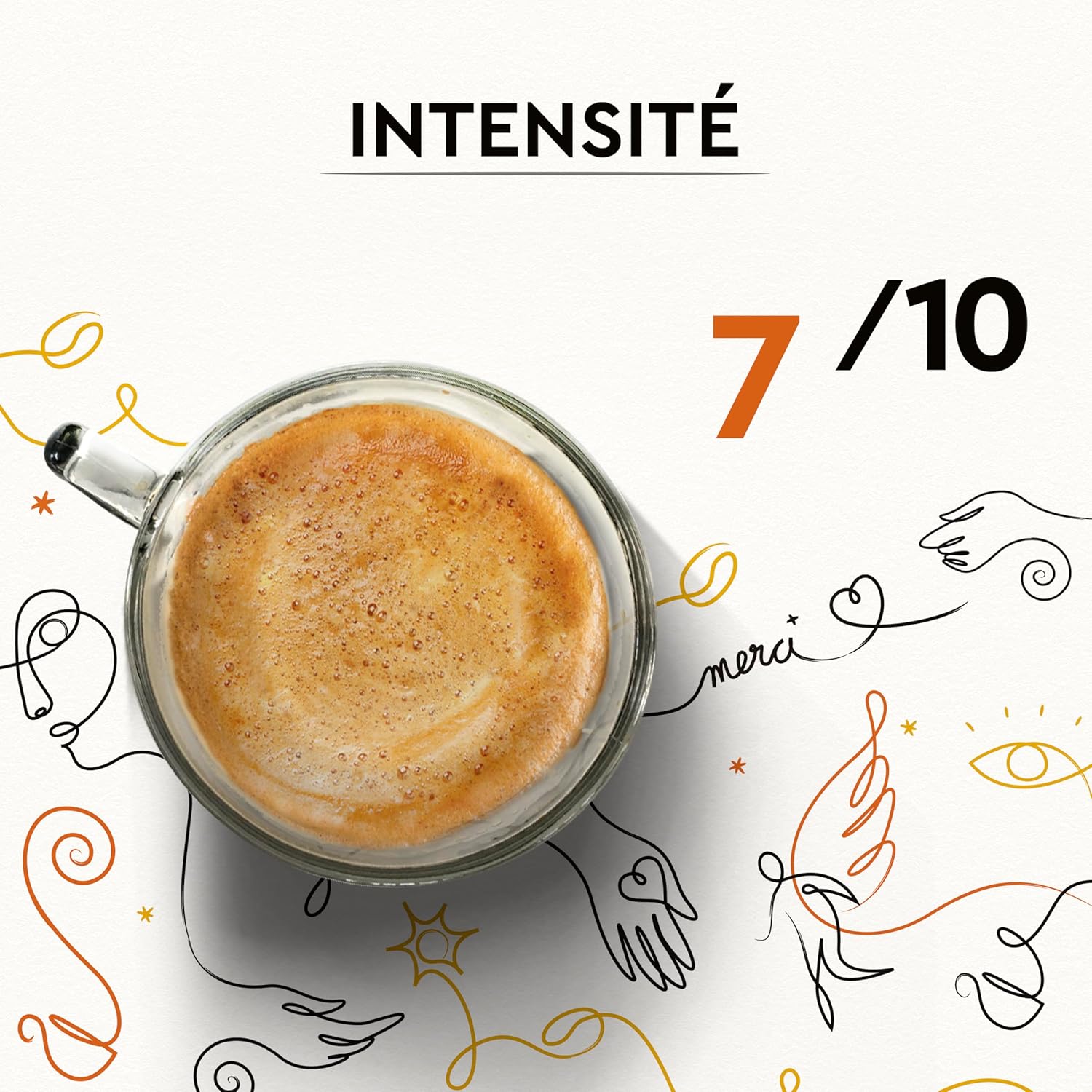 Detalle de CARTE NOIRE Grains Solidaires Intensité 7 – 500 g, 100% Arabica et Rainforest Alliance